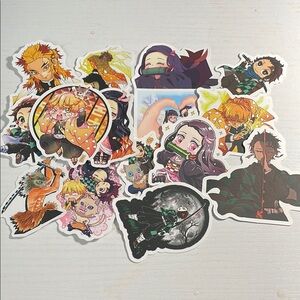 Anime Character Sticker Set